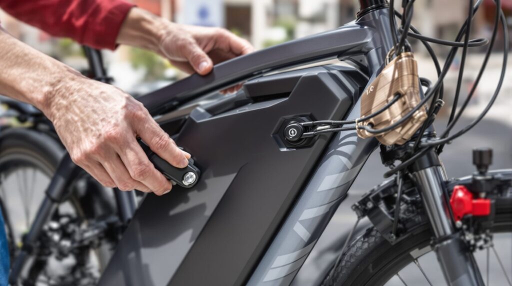 serrure batterie vélo électrique